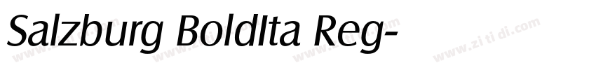 Salzburg BoldIta Reg字体转换